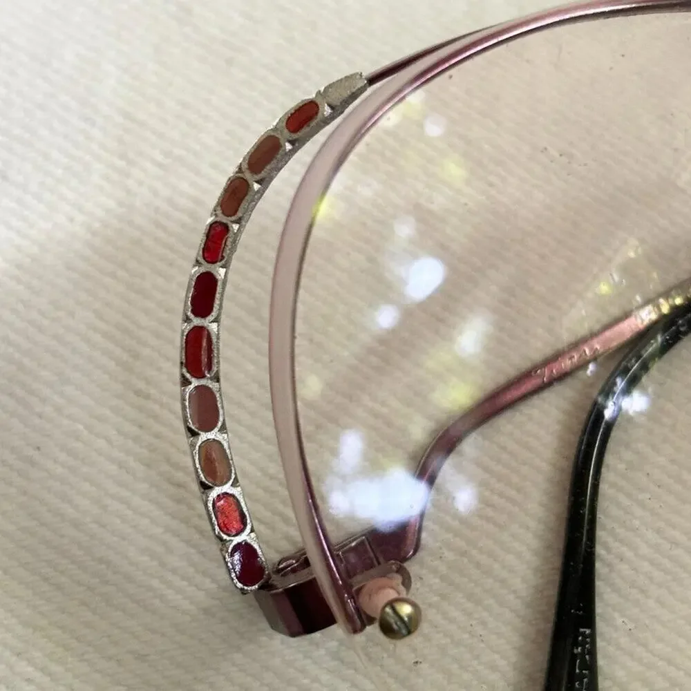 VTG TURA Half Rim Glasses Frames 70s 80s Made in Japan